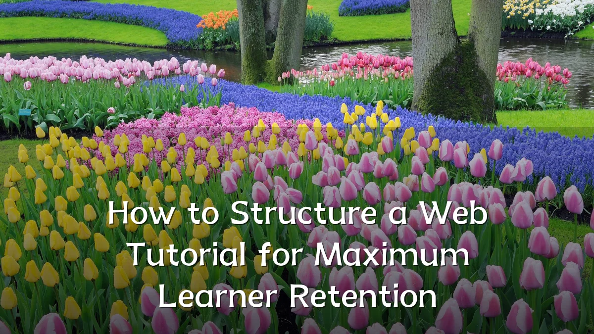 How to Structure a Web Tutorial for Maximum Learner Retention